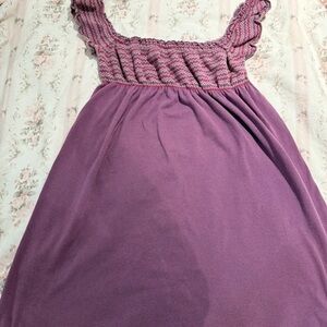 Purple Sleeveless Women's Dress